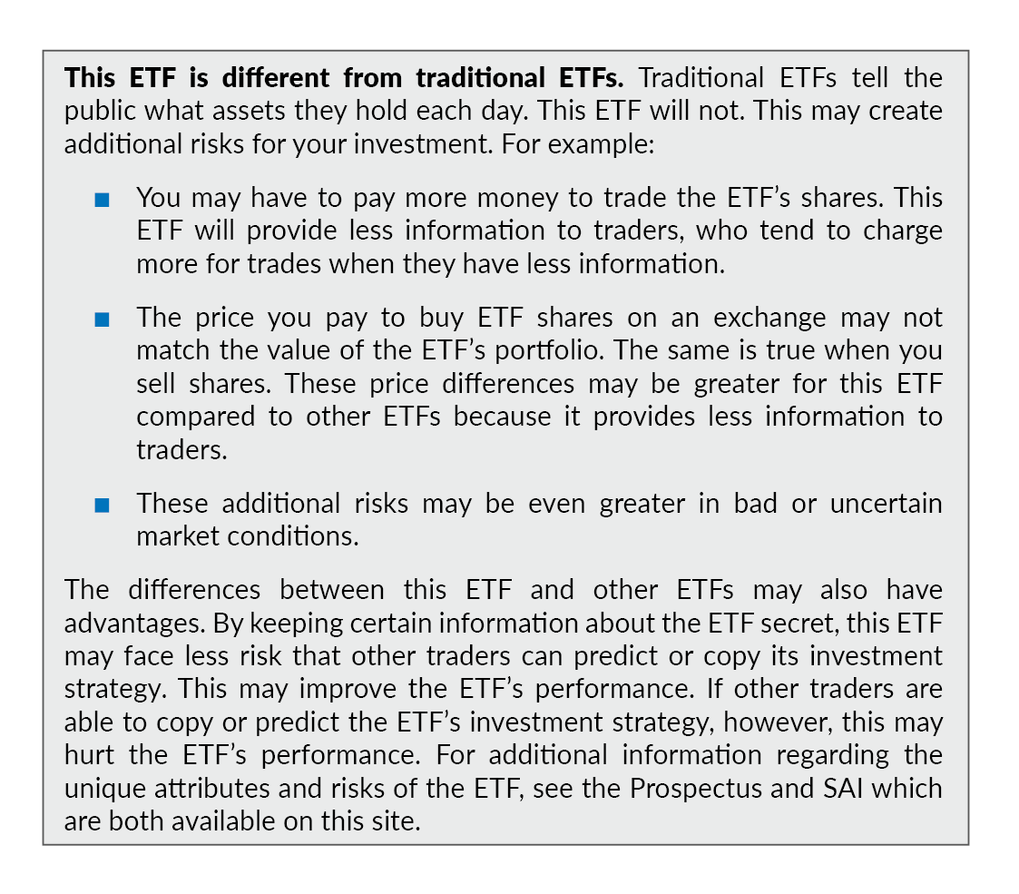 Cape ETF disclosure