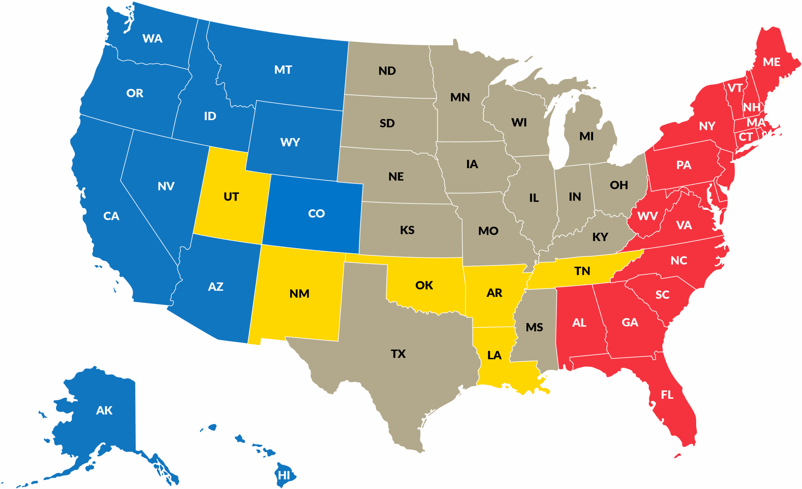 Registered Investment Advisor Territory Map